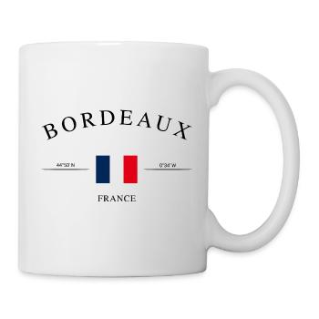 Bordeaux, France – Souvenir et cadeau de Noël - Mug blanc - blanc - Droite