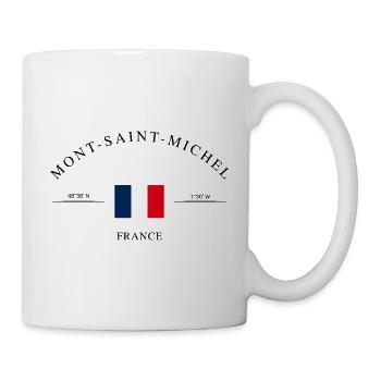 Mont-Saint-Michel – Urlaub Souvenir & Geschenk - Tasse - Weiß - Rechts