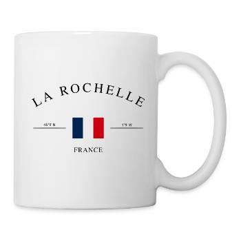 La Rochelle Frankreich Urlaub Souvenir & Geschenk - Tasse - Weiß - Rechts
