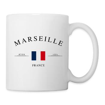 Marseille France – Holiday Souvenir & Gift - Mug - white - Right