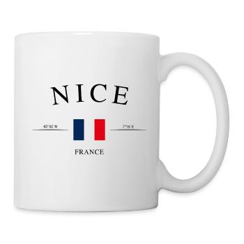Nice France – Holiday Souvenir & Gift - Mug - white - Right