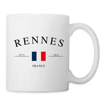 Rennes France – Holiday Souvenir & Gift - Mug - white - Right
