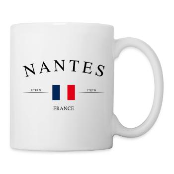 Nantes, France – Souvenir et cadeau de vacances - Mug blanc - blanc - Droite