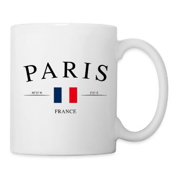 Paris Frankreich – Urlaub Souvenir & Geschenk - Tasse - Weiß - Rechts