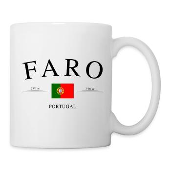 Faro Portugal – Urlaub Souvenir & Geschenk - Tasse - Weiß - Rechts