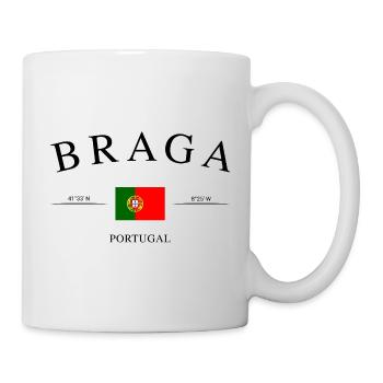 Braga, Portugal – Souvenir et cadeau de vacances - Mug blanc - blanc - Droite