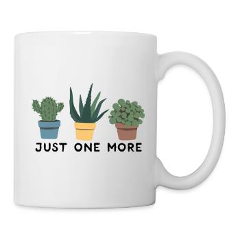 Nur noch ein lustiges Zitat für Gartenliebhaber - Tasse - Weiß - Rechts