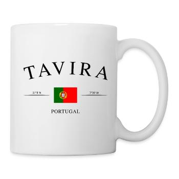Tavira, Portugal – Souvenir et cadeau de vacances - Mug blanc - blanc - Droite