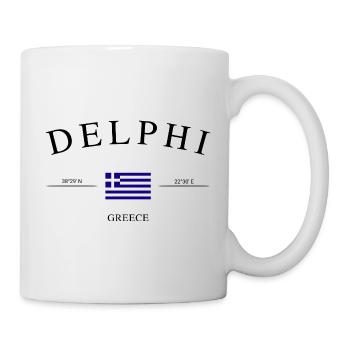 Delphi Griechenland – Urlaub Souvenir & Geschenk - Tasse - Weiß - Rechts