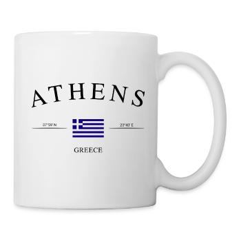 Athens Griechenland – Urlaub Souvenir & Geschenk - Tasse - Weiß - Rechts