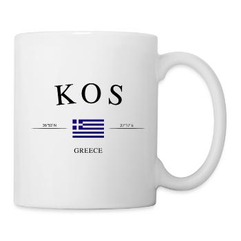 Kos Griechenland – Urlaub Souvenir & Geschenk - Tasse - Weiß - Rechts