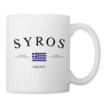 Syros Greece – Holiday Souvenir &amp; Gift - Mug - white - Right
