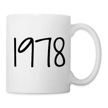 1978 Jubiläum 1978 1978 wurden Legenden geboren - Tasse - Weiß - Rechts