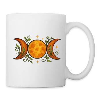 Phases lunaires célestes aux accents botaniques - Mug blanc - blanc - Droite