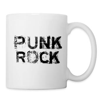 Punk Rock Distressed fettes Logo - Tasse - Weiß - Rechts