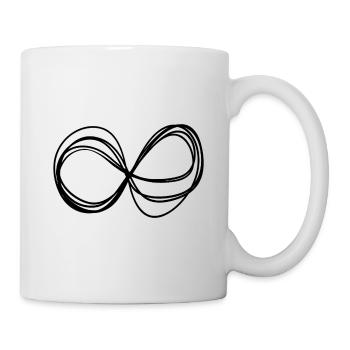 Abstrakt, unendlich, unendlich, immer anders - Tasse - Weiß - Rechts