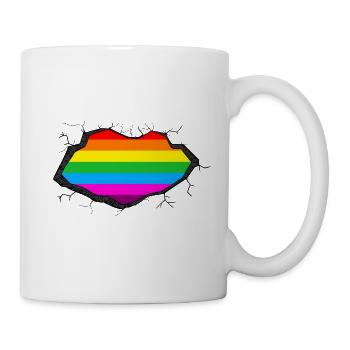 Arc-en-ciel en moi - Mug blanc - blanc - Droite