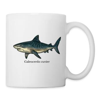 Galeocerdo cuvier Tigerhai Design - Tasse - Weiß - Rechts