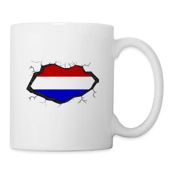 Percée du drapeau hollandais - Mug blanc - blanc - Droite