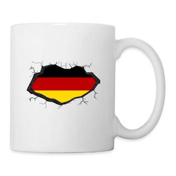 Drapeau de l’Allemagne - Mug blanc - blanc - Droite