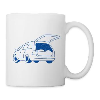 Camping en voiture - Mug blanc - blanc - Droite