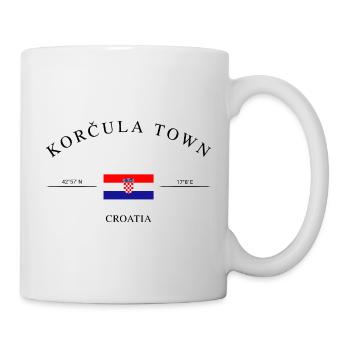 Korčula (Croatie) – Souvenir et cadeau de Noël - Mug blanc - blanc - Droite
