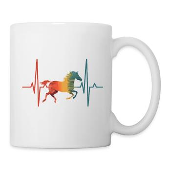 Cheval - Mug blanc - blanc - Droite