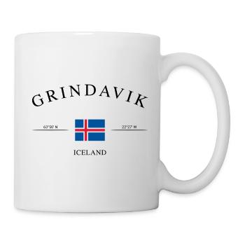 Grindavík Island – Holiday Souvenir & Gift - Mug - white - Right
