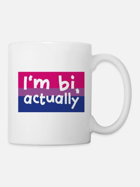 BI Bisexuell FLagge Quote Pride Flag Design CSD - Tasse - Weiß