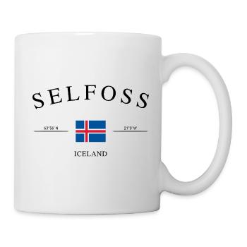 Selfoss Island – Urlaub Souvenir & Geschenk - Tasse - Weiß - Rechts