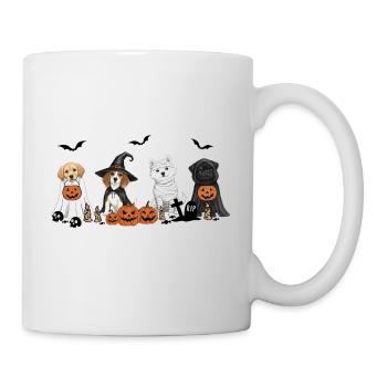 Hunde-Halloween - Tasse - Weiß - Rechts