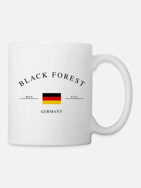 Schwarzwald Deutschland Urlaub Souvenir & Geschenk - Tasse - Weiß