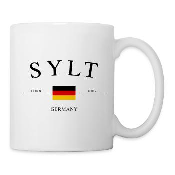 Sylt Germany – Holiday Souvenir & Gift - Mug - white - Right
