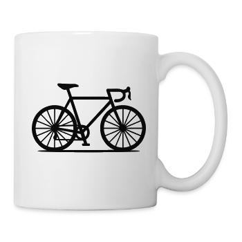 Rennrad Minimalismus - Tasse - Weiß - Rechts