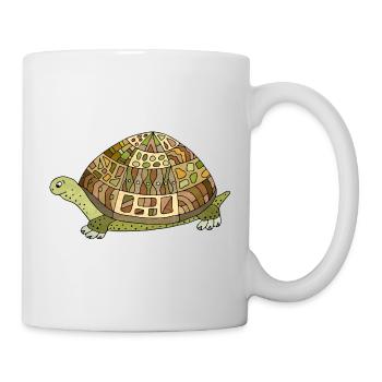 tortue - Mug blanc - blanc - Droite