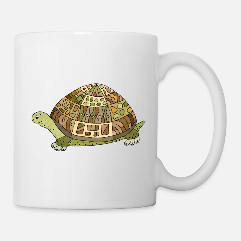 Schildkröte - Tasse - Weiß