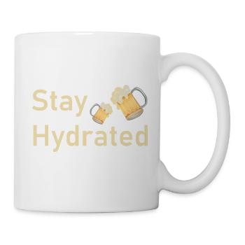 Stay Hydrated – Funny Beer Mug Shirt - Mug - white - Right