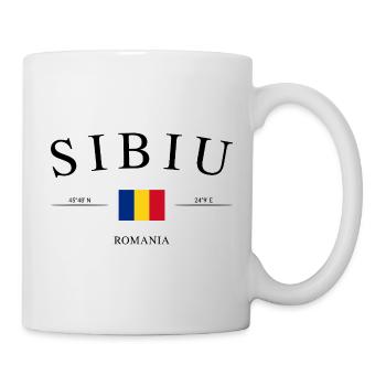 Sibiu, Roumanie – Souvenir et cadeau de vacances - Mug blanc - blanc - Droite