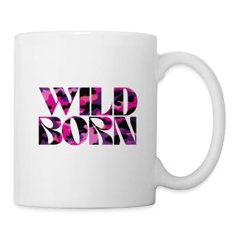 Camouflage Pink World Message Design - Tasse - Weiß - Rechts