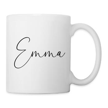 Emma / Conception personnalisée de l’écriture manuscrite - Mug blanc - blanc - Droite