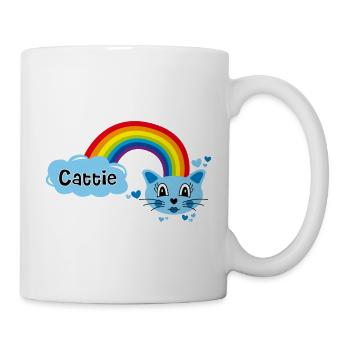 Cattie cute par Helfspawn - Mug blanc - blanc - Droite