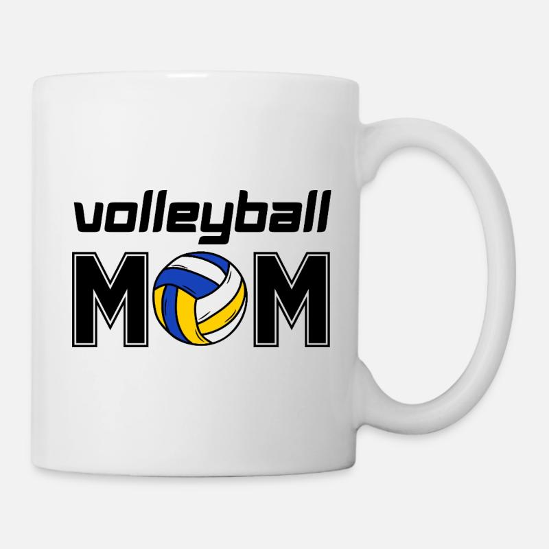 Volleyball-Mom - Tasse - Weiß