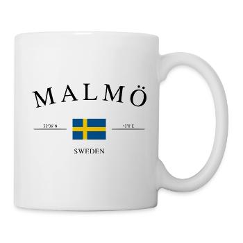 Malmö Sweden – Holiday Souvenir & Gift - Mug - white - Right