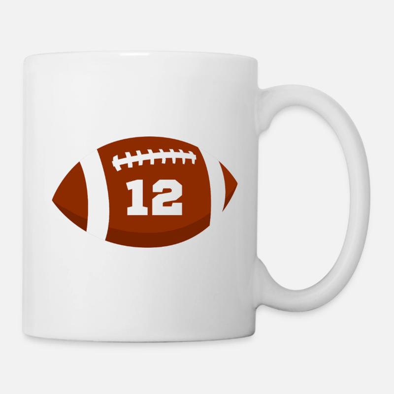 Numéro 12 rugby - 12e anniversaire rugby - Mug blanc - blanc
