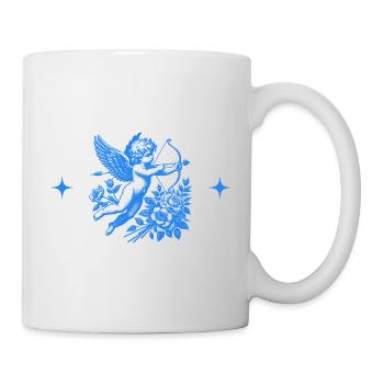 Cupid aux Fleurs Bleues - Mug blanc - blanc - Droite