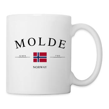 Molde Norwegen – Urlaub Souvenir & Geschenk - Tasse - Weiß - Rechts