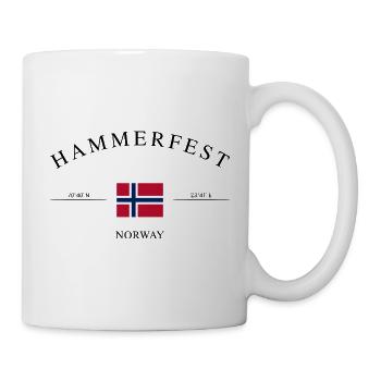 Hammerfest Norway – Holiday Souvenir & Gift - Mug - white - Right
