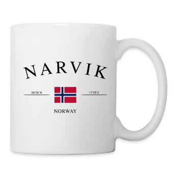 Narvik Norwegen – Urlaub Souvenir & Geschenk - Tasse - Weiß - Rechts
