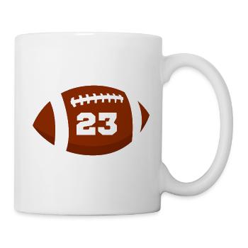 Rugby Number 23 - 23rd Rugby Anniversary - Mug - white - Right