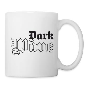 Dark Wave Musik Gothic Typografie - Tasse - Weiß - Rechts